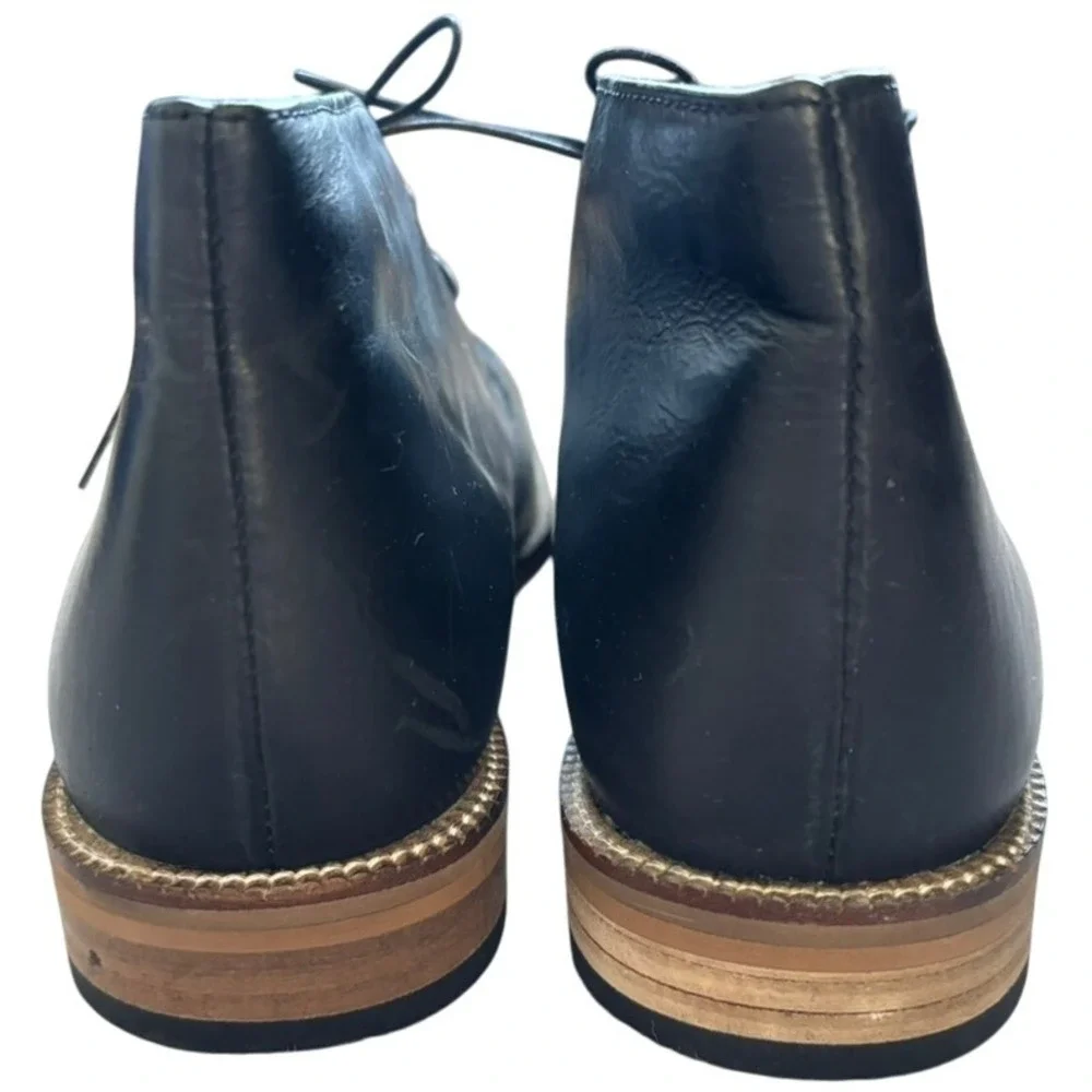 NWT Crevo Dorville Chukka Boots Sz 12 Black Leather Office Business Casual‎